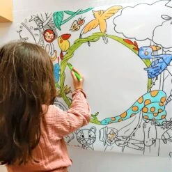 Coloriboard Avec 8 Feutres Lavables, Tableau à Colorier 10 Coloriboard Avec 8 Feutres Lavables, Tableau à Colorier -Sweeek ikdscb95x65jun 7303332a307d06935885ec7567983fce