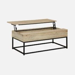 Table Basse Industrielle Effet Bois Plateau Relevable 13 Table Basse Industrielle Effet Bois Plateau Relevable -Sweeek ilfliftct100bn c616e907081e40d60943614ceca365c2