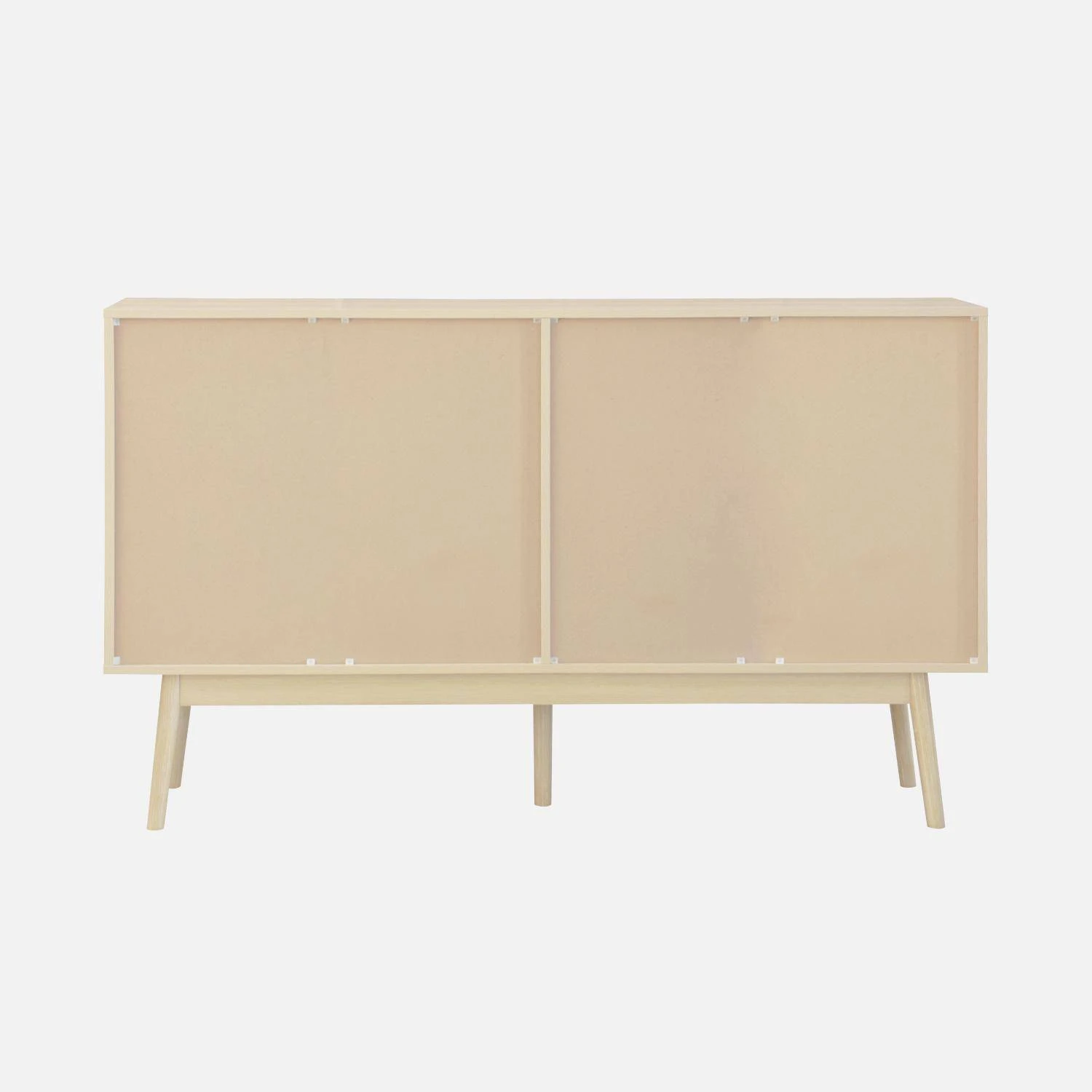Buffet Scandinave Effet Bois 2 Portes 150 Cm Couleur : Bois Clair 10 Buffet Scandinave Effet Bois 2 Portes 150 Cm Couleur : Bois Clair – Image 8