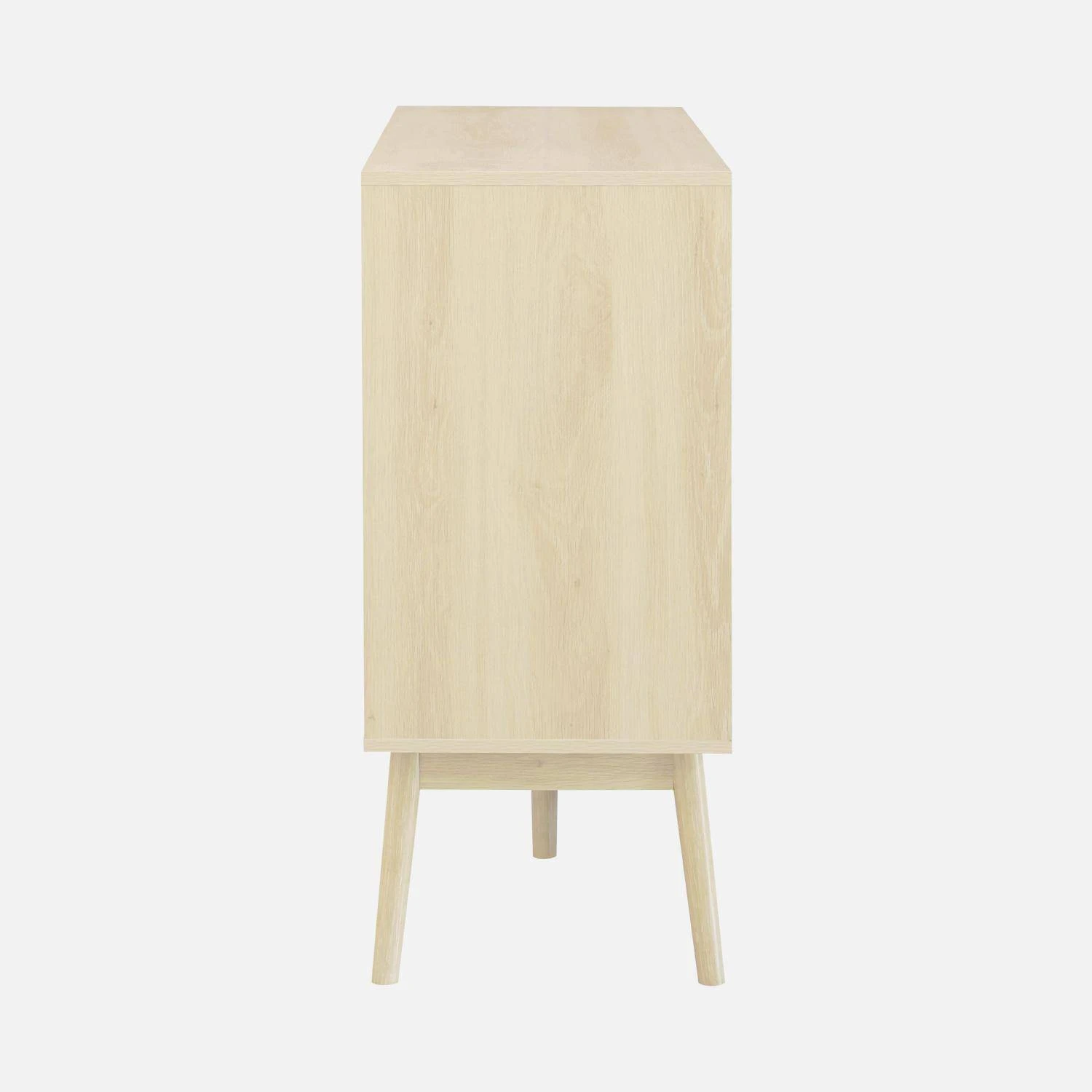 Buffet Scandinave Effet Bois 2 Portes 150 Cm Couleur : Bois Clair 9 Buffet Scandinave Effet Bois 2 Portes 150 Cm Couleur : Bois Clair – Image 7