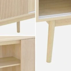 Buffet Scandinave Effet Bois 2 Portes 150 Cm Couleur : Bois Clair 19 Buffet Scandinave Effet Bois 2 Portes 150 Cm Couleur : Bois Clair -Sweeek ilinbuffetl c5343b0b416cd9bc7a6226f1e1d49cac