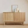 Buffet Scandinave Effet Bois 2 Portes 150 Cm Couleur : Bois Clair 1 Buffet Scandinave Effet Bois 2 Portes 150 Cm Couleur : Bois Clair -Sweeek ilinbuffetl ee66f77969f452cbb47a7aace391a6a7