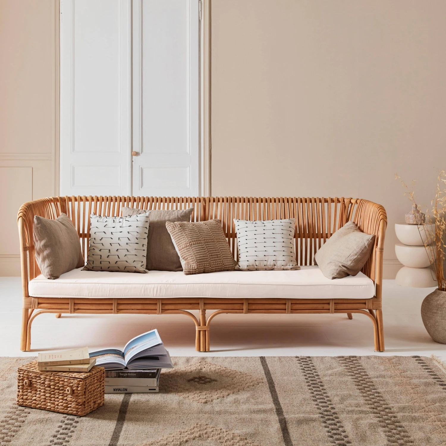 Banquette 3 Places En Rotin 3 Banquette 3 Places En Rotin