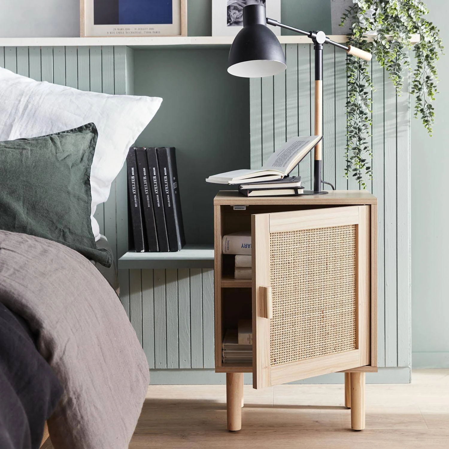 Lot De 2 Tables De Chevet En Cannage 5 Lot De 2 Tables De Chevet En Cannage â Image 3