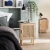Lot De 2 Tables De Chevet En Cannage -Sweeek inatbedsidex2 5aa60c2a8e35c0a280c1bb7e9498da21