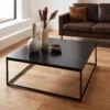 Table Basse En Métal Noir Mat -Sweeek indusqct100bk 326d9f72d968e21b3cc31967fd5e2389
