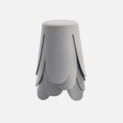 Set De 4 Tabourets Empilables Bouclette Texturée Couleur : Gris Clair -Sweeek inikstx4bcllg a7af486a3e8df40d026a7324ac1d6122