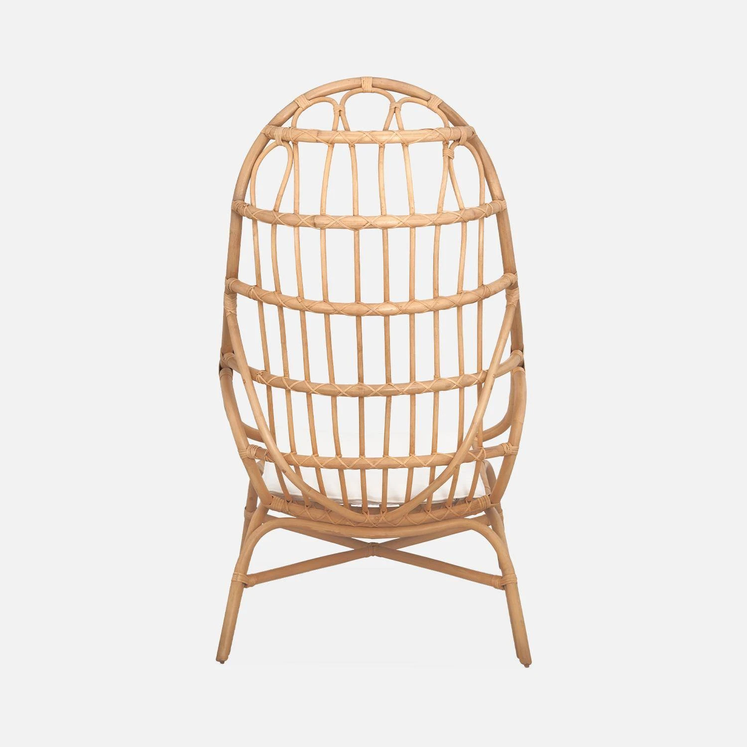 Fauteuil œuf En Rotin Avec Coussin 9 Fauteuil œuf En Rotin Avec Coussin – Image 7