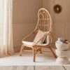 Fauteuil œuf En Rotin Avec Coussin -Sweeek ipadcobchrnat 6fc9d97dd88ab2fc77b25d4b7b9f504b