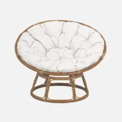 Fauteuil Papasan En Rotin Avec Coussin Ø113cm 12 Fauteuil Papasan En Rotin Avec Coussin Ø113cm -Sweeek ipalchr113nat 57be287d79d6c1119cfac5fd37ac661a
