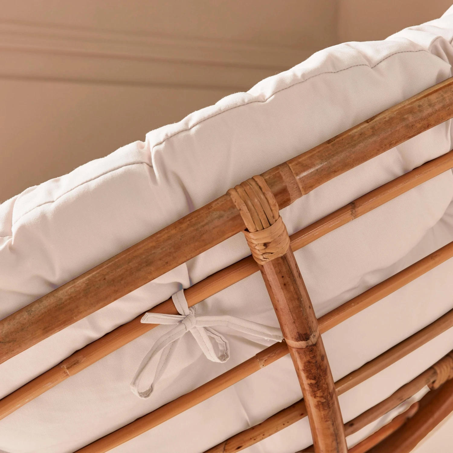 Fauteuil Papasan En Rotin Avec Coussin Ø113cm 5 Fauteuil Papasan En Rotin Avec Coussin Ø113cm – Image 3