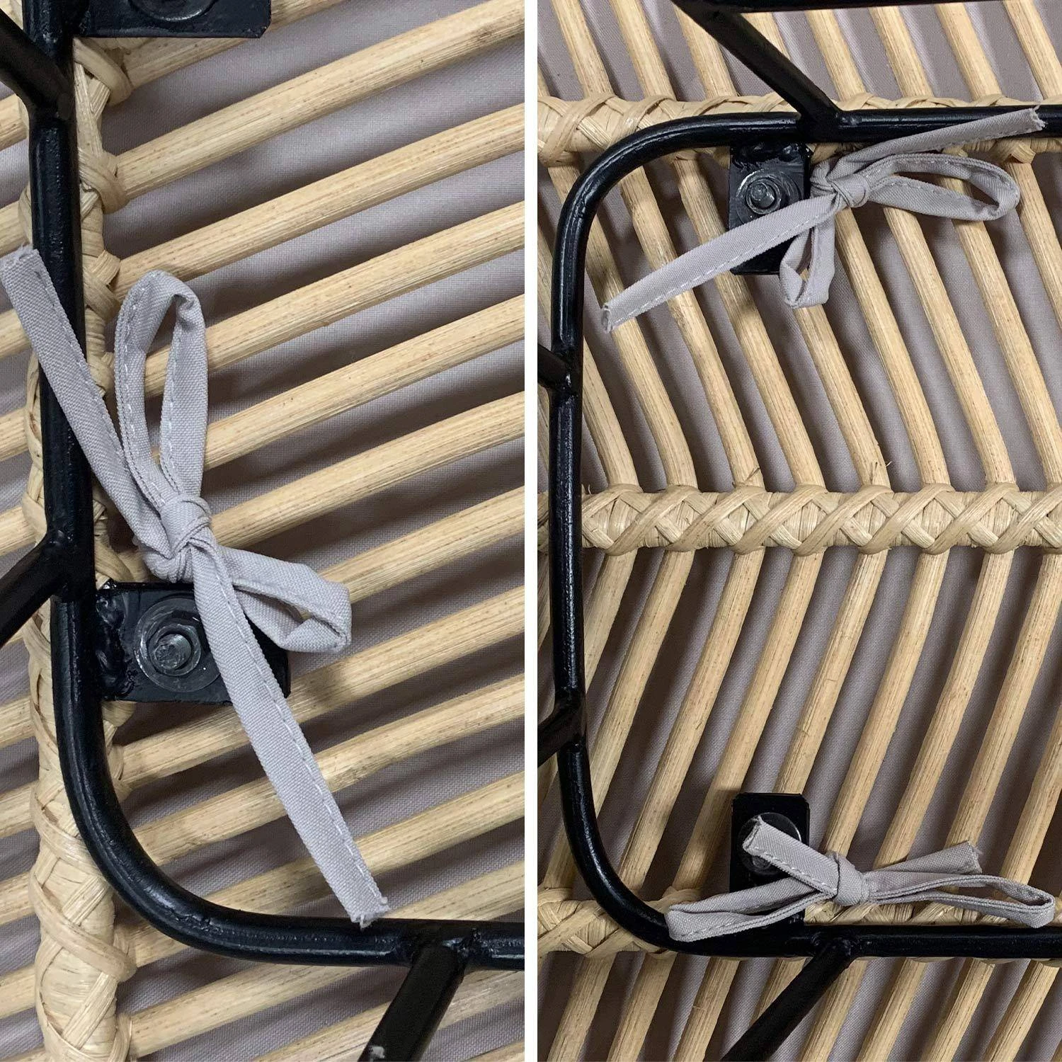 Tabouret De Bar Métal Et Rotin 67cm (lot De 2) Couleur : Naturel 11 Tabouret De Bar Métal Et Rotin 67cm (lot De 2) Couleur : Naturel – Image 9