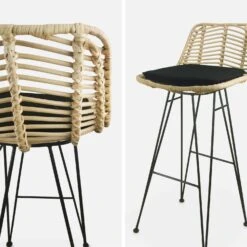 Tabouret De Bar Métal Et Rotin 75cm (lot De 2) Couleur : Noir 18 Tabouret De Bar Métal Et Rotin 75cm (lot De 2) Couleur : Noir -Sweeek irawsto75bkx2 1a601db429e2703e3ec14db2999edc6e