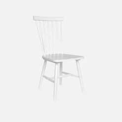 Chaise Bois D'hévéa (lot De 2) Couleur : Blanc 12 Chaise Bois D'hévéa (lot De 2) Couleur : Blanc -Sweeek iromchrx2wh 41954da2d895347f76b6cc866a76981f
