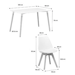 Table à Manger Scandinave Pieds Bois 4 Chaises 13 Table à Manger Scandinave Pieds Bois 4 Chaises -Sweeek iscadinsetwh 938cf79554aa6863fbaade242fb18f7b