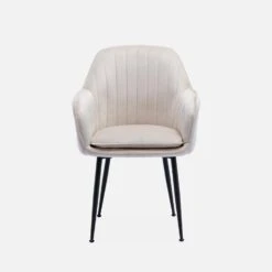 Fauteuil Velours Et Pieds Métal Couleur : Blanc Cassé 12 Fauteuil Velours Et Pieds Métal Couleur : Blanc Cassé -Sweeek isharmvvofwh 4167fcea5f0715b113595a616bc1fcbe