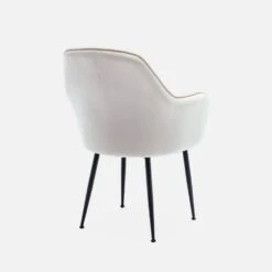 Fauteuil Velours Et Pieds Métal Couleur : Blanc Cassé 13 Fauteuil Velours Et Pieds Métal Couleur : Blanc Cassé -Sweeek isharmvvofwh 8955fc2391c33289a31c1992be7bab0d