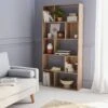 Etagère Bibliothèque 5 étagères 10 Compartiments Couleur : Naturel -Sweeek ishpb173nat b9ca10a0a108db968929c618bbf71066