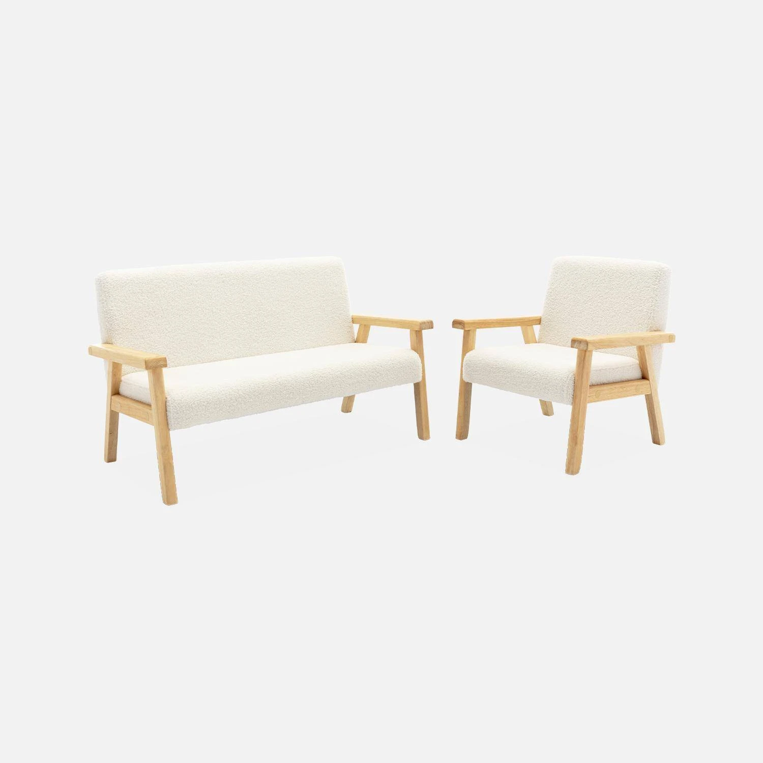 Fauteuil Scandinave Enfant Bois D'hévéa Couleur : Blanc 7 Fauteuil Scandinave Enfant Bois D'hévéa Couleur : Blanc – Image 5