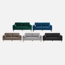 Canapé 3 Places Tissu, Pieds Bois Couleur : Gris Clair 13 Canapé 3 Places Tissu, Pieds Bois Couleur : Gris Clair -Sweeek isof3lgy b4458b0cd018c27b062c0c1b3c44fe93