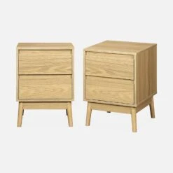 Table De Chevet Effet Bois Deux Tiroirs (lot De 2) 10 Table De Chevet Effet Bois Deux Tiroirs (lot De 2) -Sweeek iwdbesidex2 2d647d2d0397b794b6efc667150250be