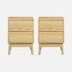 Table De Chevet Effet Bois Deux Tiroirs (lot De 2) 11 Table De Chevet Effet Bois Deux Tiroirs (lot De 2) -Sweeek iwdbesidex2 6a6881a1cf6d9e928f69a4566ce0d4c8