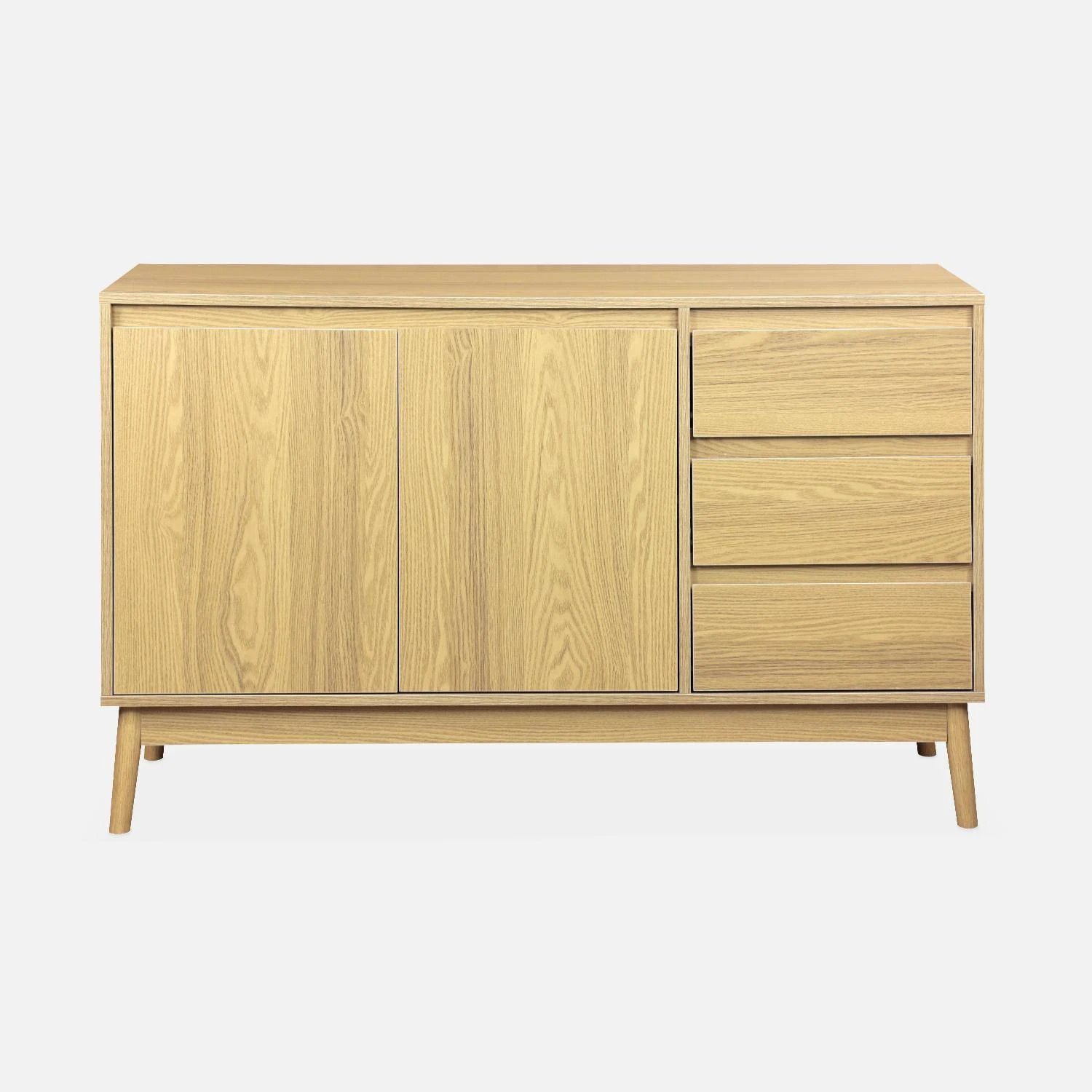 Buffet Effet Bois 2 Portes 120 Cm 6 Buffet Effet Bois 2 Portes 120 Cm â Image 4