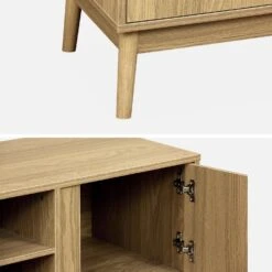 Meuble TV Effet Bois 2 Portes 120 Cm -Sweeek iwdtvstand 5a3e6994cd62109619eb93cc44658605