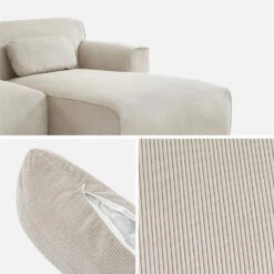 Canapé D'angle Velours Côtelé 2 à 3 Places 9 Canapé D'angle Velours Côtelé 2 à 3 Places -Sweeek iwlsofrccrvvbg 1384a8d5a5a4fda058a0dec32eb6b808