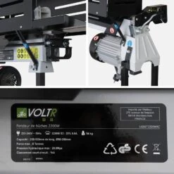 Fendeur De Bûches Horizontal électrique 52cm 2200W + Support -Sweeek lgs6t2200stand 7438157becd673ec00f17547d9b8b810