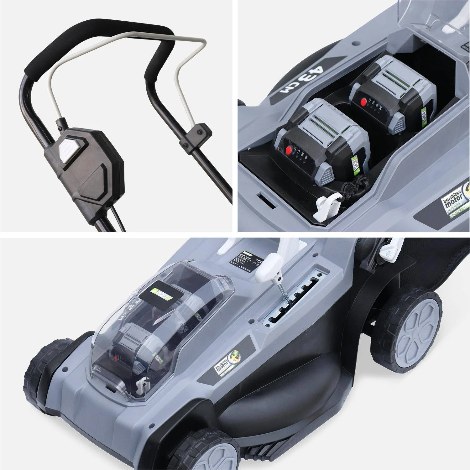 Tondeuse à Gazon à Batterie 2x18V 7 Tondeuse à Gazon à Batterie 2x18V – Image 5