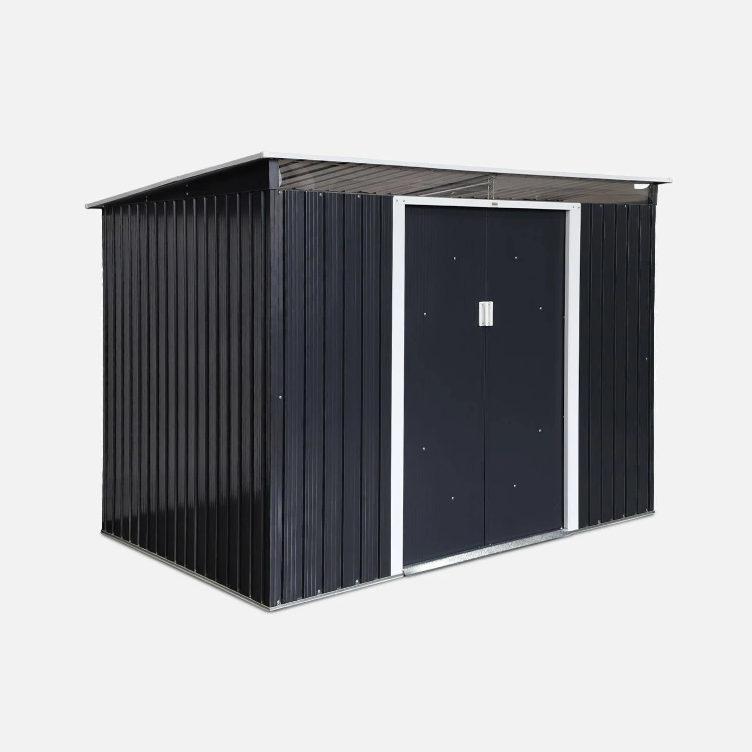 Abri De Jardin En Métal 4,85m2 Avec Puits De Lumière 3 Abri De Jardin En Métal 4,85m2 Avec Puits De Lumière