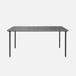 Table De Jardin Métal 6-8 Places Couleur : Anthracite 12 Table De Jardin Métal 6-8 Places Couleur : Anthracite -Sweeek mt160x90at 1c6a3cb0ce92ecf9ecca0c7d7e5363bd