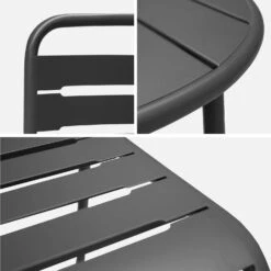 Table De Jardin Métal 2 Chaises Couleur : Anthracite -Sweeek mt75c2at 538cd5a2ffc412d02cee2c05096c28c0