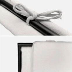 Fauteuil Relax En Toile, Structure Métal -Sweeek mtrlxkdecru 57fd1f9ad152c8b84f1b0090ee7ca13d