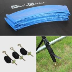 Trampoline 305cm Avec Pack D'accessoires + Tente De Camping 11 Trampoline 305cm Avec Pack D'accessoires + Tente De Camping -Sweeek pack305bludome 6841f3260a0002972a62b1e5a3d19aa9