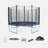 Trampoline 370 Avec Pack D'accessoires + Tente De Camping -Sweeek pack370bludome 7efe5229bf4496787dfc3ee96d9dbea1