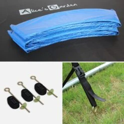 Trampoline 370 Avec Pack D'accessoires + Tente De Camping 11 Trampoline 370 Avec Pack D'accessoires + Tente De Camping -Sweeek pack370bludome 996b4533382285e0b249a8f2f35865d8