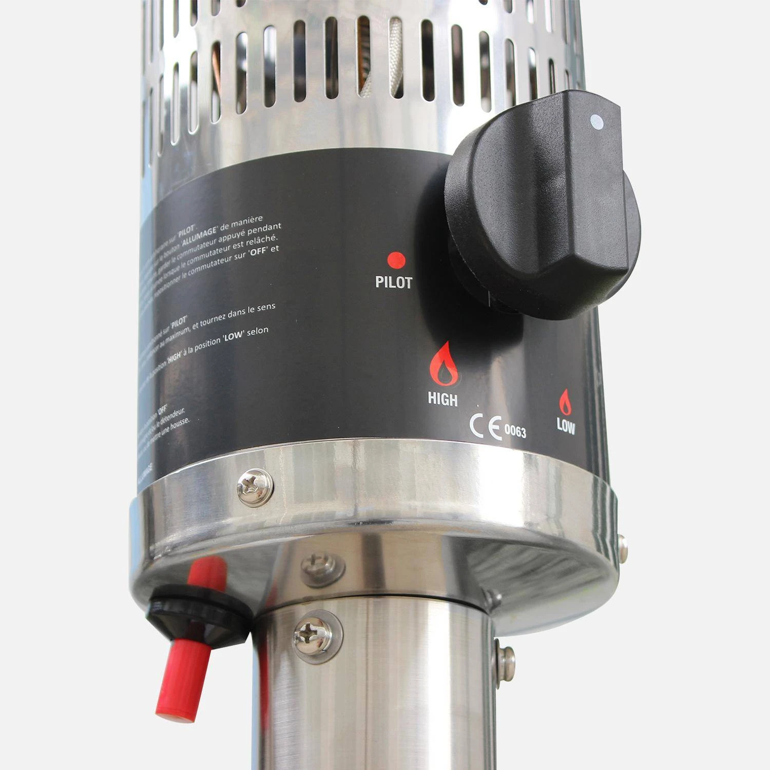 Parasol Chauffant Gaz 12,5kW Couleur : Noir 5 Parasol Chauffant Gaz 12,5kW Couleur : Noir – Image 3