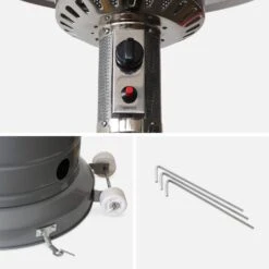 Lot De 2 Parasols Chauffants Gaz 13kW 11 Lot De 2 Parasols Chauffants Gaz 13kW -Sweeek pc12kdsgyx2 fb57839ddade5820c5cd87191091d1a5