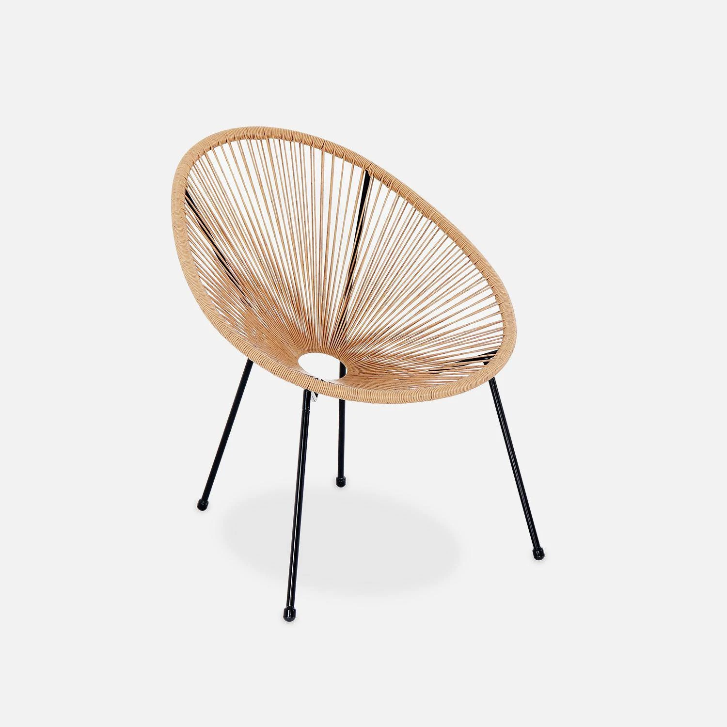 Fauteuil Oeuf En Corde Couleur : Naturel 4 Fauteuil Oeuf En Corde Couleur : Naturel – Image 2