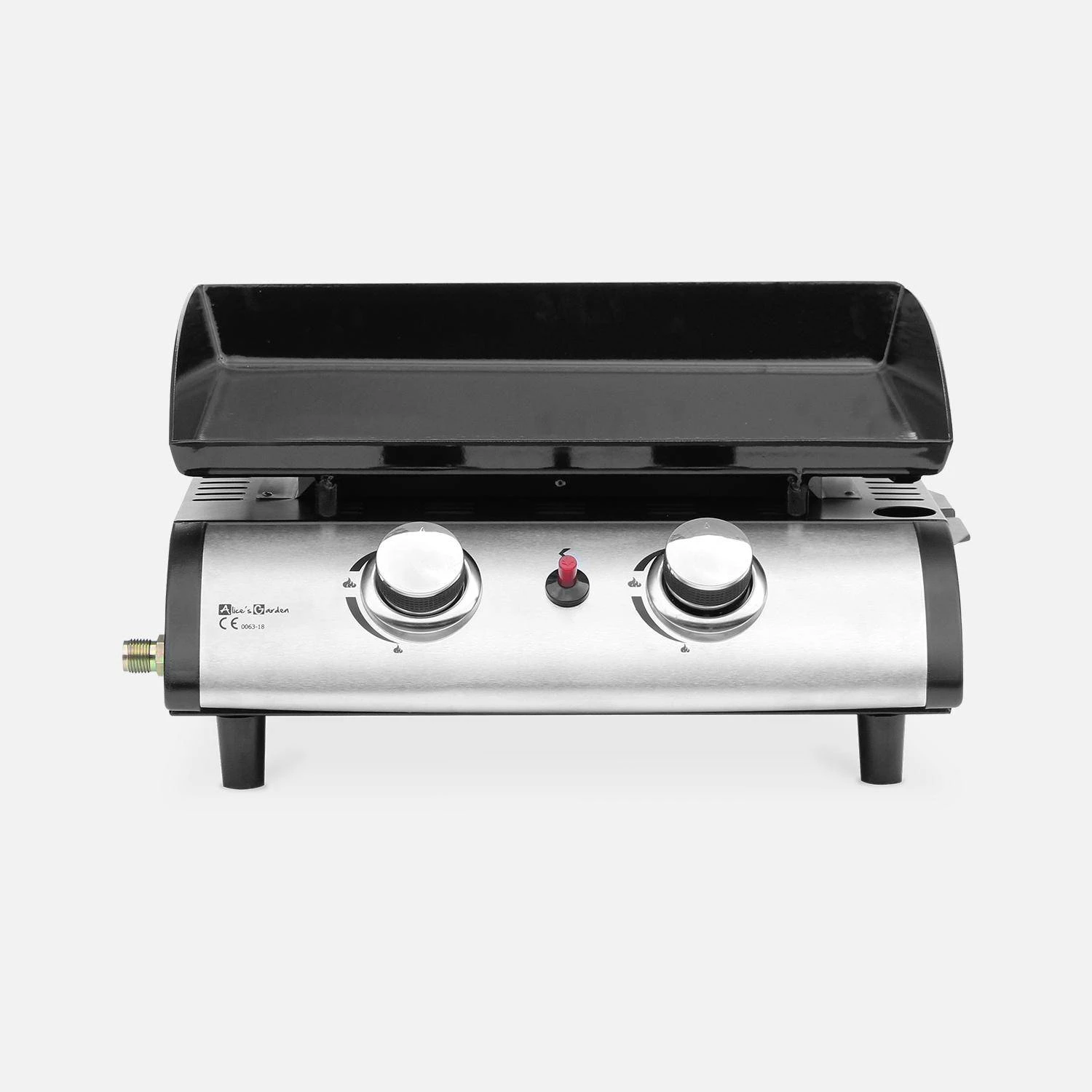 Plancha Gaz 2 Brûleurs Inox 5kW 5 Plancha Gaz 2 Brûleurs Inox 5kW – Image 3