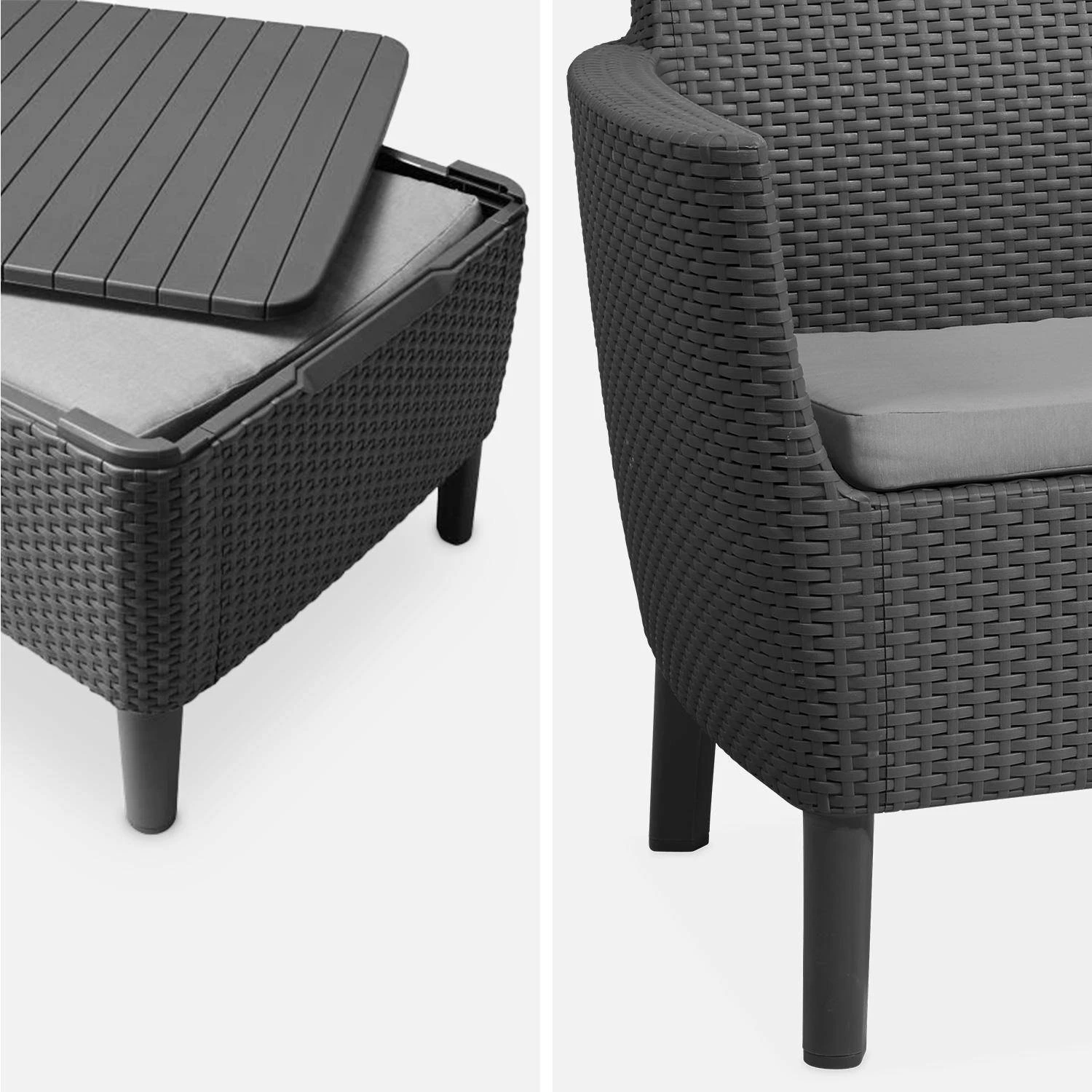 Salon De Jardin Imitation Rotin 5 Places 8 Salon De Jardin Imitation Rotin 5 Places – Image 6