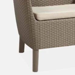 Salon De Jardin Imitation Rotin 4 Places Couleur : Cappuccino / Sable 11 Salon De Jardin Imitation Rotin 4 Places Couleur : Cappuccino / Sable -Sweeek plk3109cpsd b7a3cde5f5359d90763b6a50f46c13e0