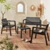 Salon De Jardin Résine Injectée 4 Places Sans Coussins -Sweeek plk4kdbk 23aaef9b7b129c6732c0f909b33300b1