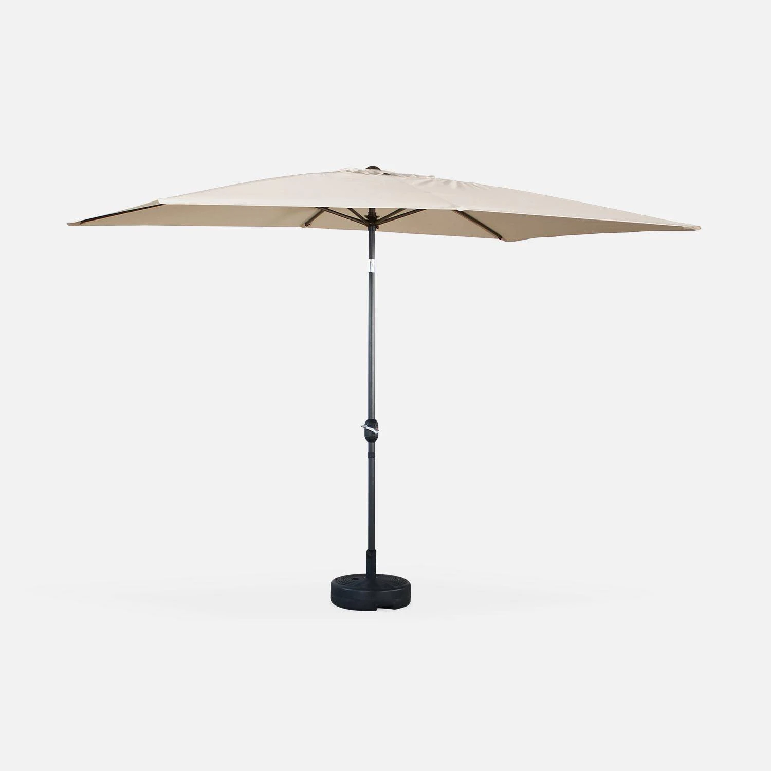 Parasol Rectangulaire 2x3m Couleur : Sable 4 Parasol Rectangulaire 2x3m Couleur : Sable – Image 2