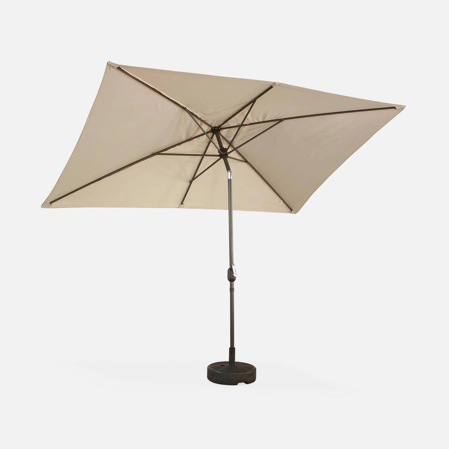 Parasol Rectangulaire 2x3m Couleur : Sable 5 Parasol Rectangulaire 2x3m Couleur : Sable – Image 3
