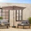Parasol Rond 3m Couleur : Taupe -Sweeek pu300bn 23b6699b1625e71c90c078eb473c3e70