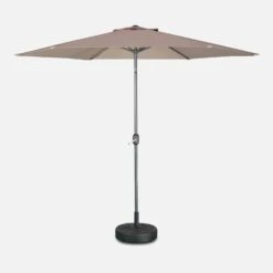 Parasol Rond 3m Couleur : Taupe -Sweeek pu300bn f54e0f9e3e5f0b5a11003e86e31c5af0