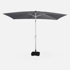 Parasol Rectangulaire 2x3m, Aluminium Anodisé Couleur : Gris -Sweeek puano2x3gy 6bb60ccee808c521c1649500f1ae2c86